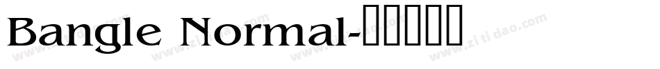 Bangle Normal字体转换